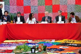 Lula Participates In A Meeting With Leaders And Social Movements, At Armazém Do Campo