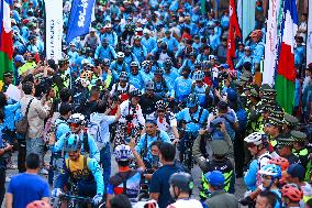 Thousands Take Part In The Annual Kora Challenge- Cycling Event In Nepal