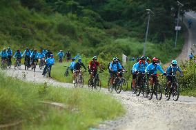 Thousands Take Part In The Annual Kora Challenge- Cycling Event In Nepal