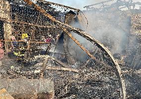 AFGHANISTAN-KANDAHAR-MARKET FIRE