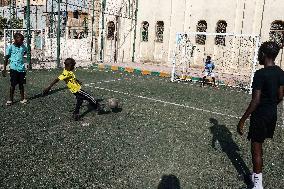 EGYPT-CAIRO-YOUNG REFUGEES-FOOTBALL ACADEMY