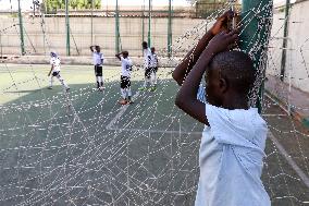 EGYPT-CAIRO-YOUNG REFUGEES-FOOTBALL ACADEMY