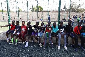 EGYPT-CAIRO-YOUNG REFUGEES-FOOTBALL ACADEMY