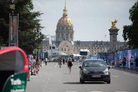 Paris 2024 - Grey Zone Security Perimeter Ahead Of Paris Olympic Games - Paris