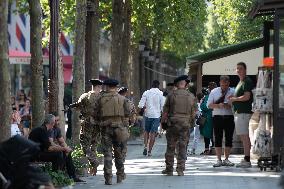 Paris 2024 - Grey Zone Security Perimeter Ahead Of Paris Olympic Games - Paris