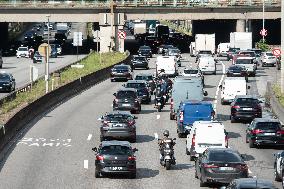 Paris 2024 - Reserved Lane On Paris Ring Road - Paris