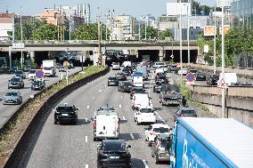 Paris 2024 - Reserved Lane On Paris Ring Road - Paris