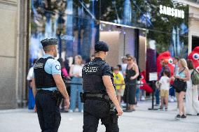 Paris 2024 - German Police Officers Patrol Ahead of Olympics - Paris