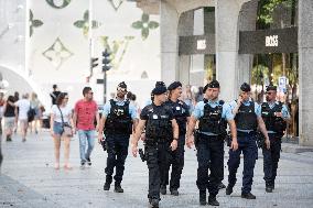 Paris 2024 - German Police Officers Patrol Ahead of Olympics - Paris