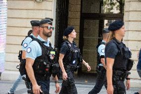 Paris 2024 - German Police Officers Patrol Ahead of Olympics - Paris