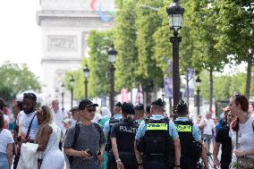 Paris 2024 - German Police Officers Patrol Ahead of Olympics - Paris