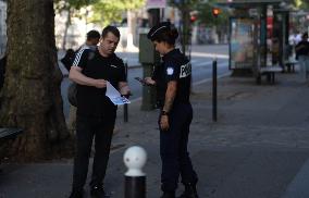 Paris 2024 - Parisians And Tourists Cope With Security Perimeter