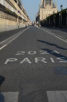 Paris 2024 - Parisians And Tourists Cope With Security Perimeter