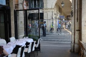 Paris 2024 - Parisians And Tourists Cope With Security Perimeter