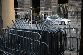 Paris 2024 - Parisians And Tourists Cope With Security Perimeter