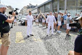 Paris 2024 - Olympic Torch Relay At Lagny-sur-Marne