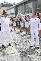 Paris 2024 - Olympic Torch Relay At Lagny-sur-Marne