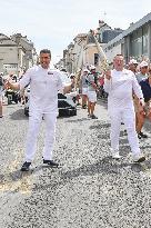 Paris 2024 - Olympic Torch Relay At Lagny-sur-Marne