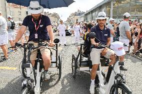 Paris 2024 - Olympic Torch Relay At Lagny-sur-Marne