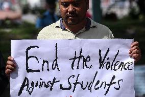 Solidarity Demonstration Held In Kathmandu For Students Of Bangladesh