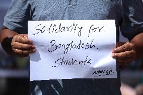 Solidarity Demonstration Held In Kathmandu For Students Of Bangladesh