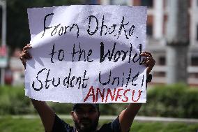 Solidarity Demonstration Held In Kathmandu For Students Of Bangladesh