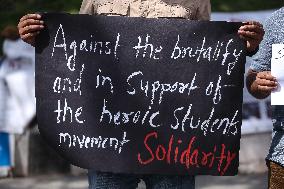 Solidarity Demonstration Held In Kathmandu For Students Of Bangladesh