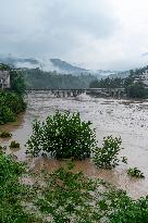 Floodwaters in Enshi