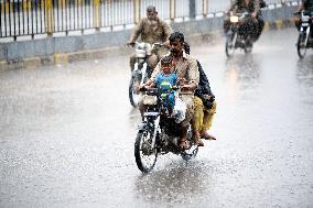 PAKISTAN-KARACHI-HEAVY RAIN