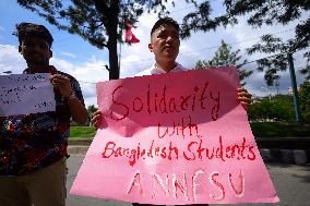 Bangladesh Anti- Quota Protest: Nepali Students Stand In Solidarity With Bangladeshi Protestors