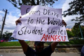 Bangladesh Anti- Quota Protest: Nepali Students Stand In Solidarity With Bangladeshi Protestors