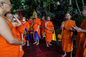 Asanha Bucha Day In Bangkok.