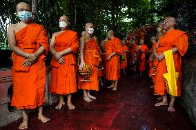 Asanha Bucha Day In Bangkok.