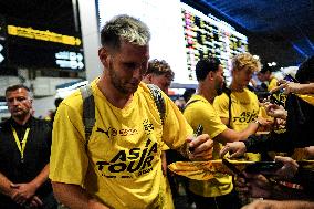 Borussia Dortmund Arrives In Bangkok Ahead Of Friendly Match.