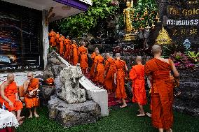 Asanha Bucha Day In Bangkok.