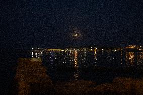 Full Buck Moon In Otranto, Italy