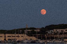 Full Buck Moon In Otranto, Italy