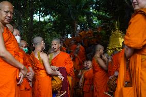 Asanha Bucha Day In Bangkok.