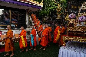 Asanha Bucha Day In Bangkok.