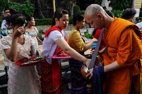 Asanha Bucha Day In Bangkok.