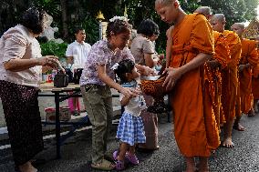 Asanha Bucha Day In Bangkok.