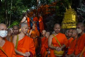 Asanha Bucha Day In Bangkok.