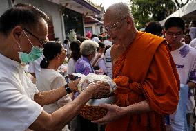 Asanha Bucha Day In Bangkok.