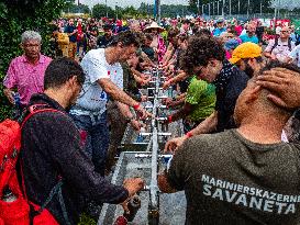 The 106th Edition Of The International Four Days Marches Organized In Nijmegen.