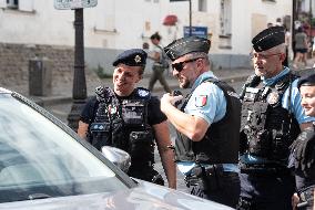 Paris 2024 - German Police Officers Patrol In Montmartre