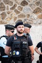 Paris 2024 - German Police Officers Patrol In Montmartre