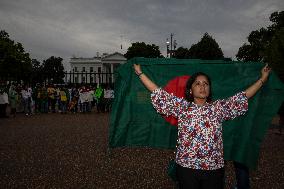 Save Bangladeshi Students Rally In Front Of The White House, Washington DC, USA