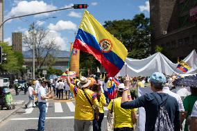Demonstration Of The Opposition To The Colombian Government On Independence Day