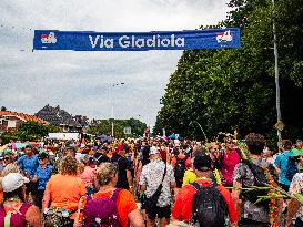 Last Day Of The International Four Days Marches Was Shortened Due To Heat, In Nijmegen.