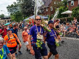 Last Day Of The International Four Days Marches Was Shortened Due To Heat, In Nijmegen.